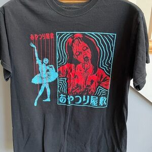 “House of Puppets” - Junji Ito Black Graph Tee,   Men’s M